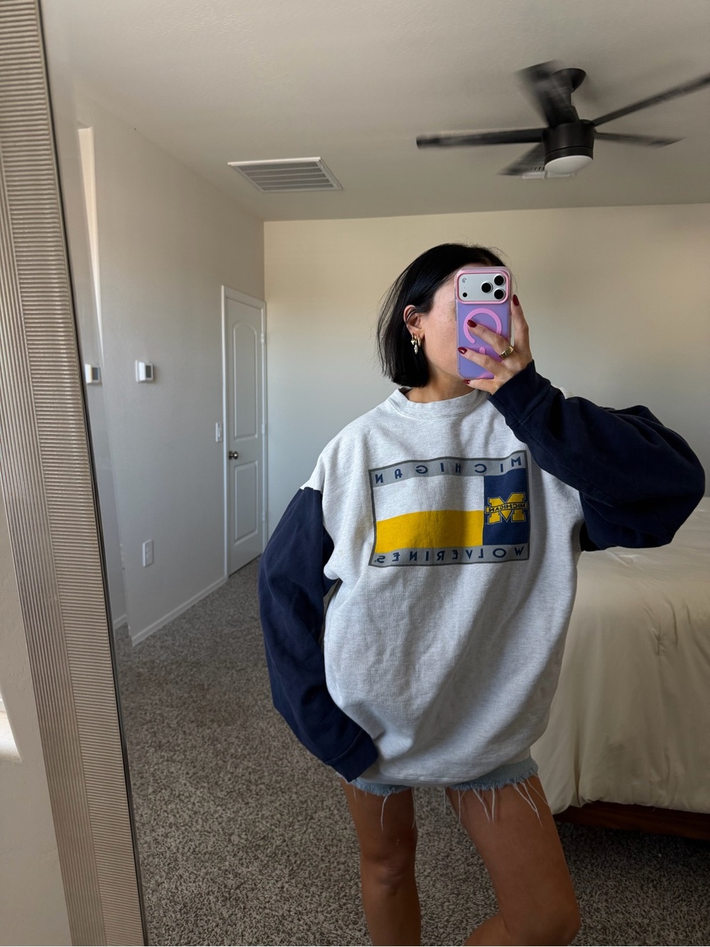 Vintage Michigan wolverines crew neck
